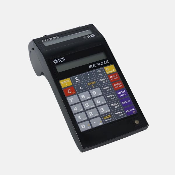 Ταμειακή μηχανή ICS MICRO III Λιανικής Πώλησης & Εστιατορίου